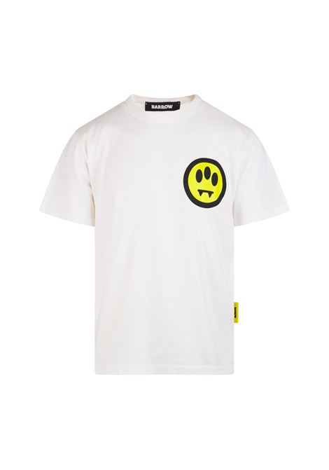 White T-Shirt With Front and Back Lettering And Logo BARROW | S4BWUATH137002
