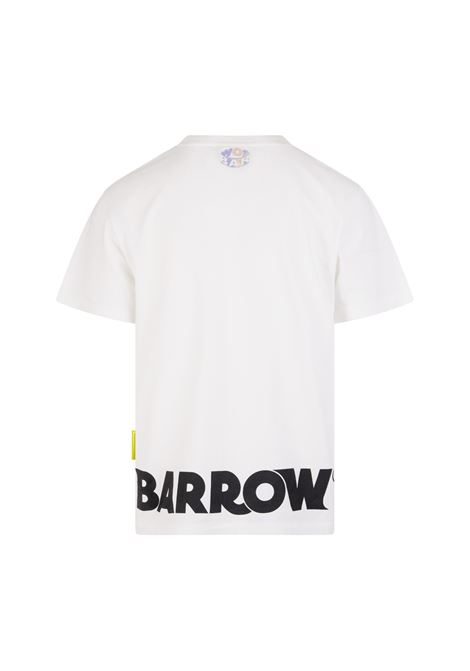 White T-Shirt With Front and Back Lettering And Logo BARROW | S4BWUATH137002