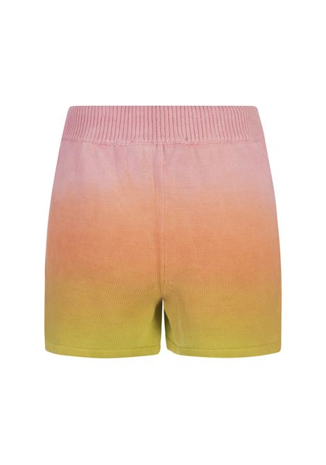 Multicoloured Knitted Shorts With Degrad? Effect BARROW | S4BWWOSH083140