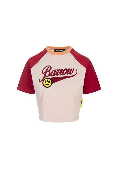 T-Shirt Corta Colour Block Con Firma BARROW | S4BWWOTH107BW009