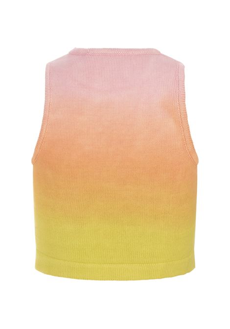 Multicoloured Knitted Crop Top With Degrad? Effect BARROW | S4BWWOTO082140