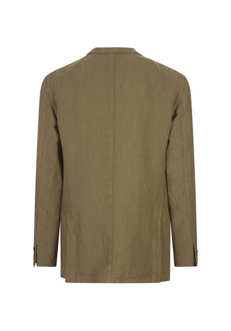 Khaki Linen Regular Fit Blazer BOGLIOLI | N1202Q-SA04260331
