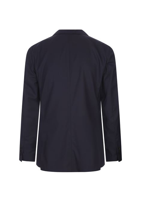 Navy Blue Virgin Wool Regular Fit Blazer BOGLIOLI | N1302E-SA00790790