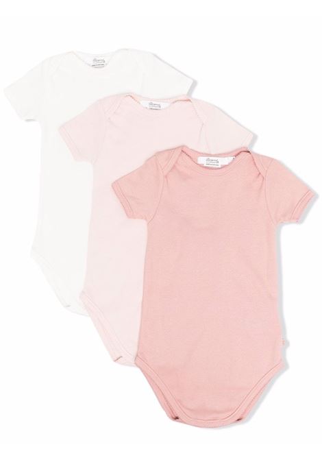 3 Body Pack In Pink and White Cotton BONPOINT | PEBTIBODYS3121