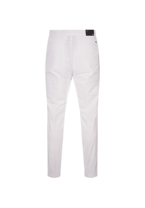 Slim Fit Chino Trousers In White Stretch Gabardine BOSS | 50505392100