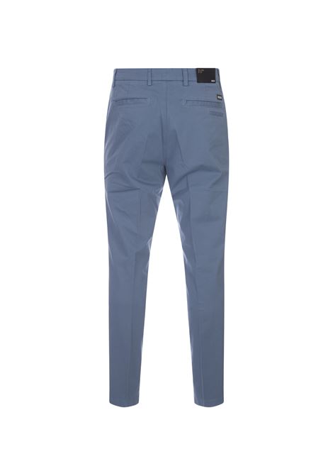Pantaloni Chino Slim Fit In Gabardine Stretch Blu Polvere BOSS | 50505392459