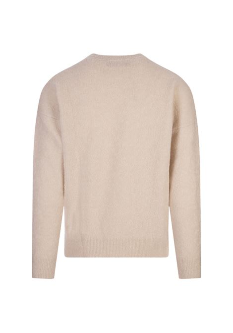 Maglione Relaxed Fit In Cashmere e Seta Beige BOSS | 50509228118