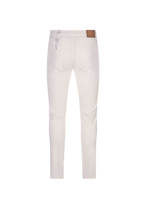 White Slim Fit 5 Pocket Trousers  BSETTECENTO | L702-5032PE06