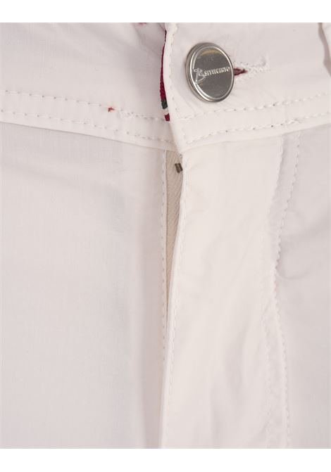 White Slim Fit 5 Pocket Trousers  BSETTECENTO | L702-5032PE06
