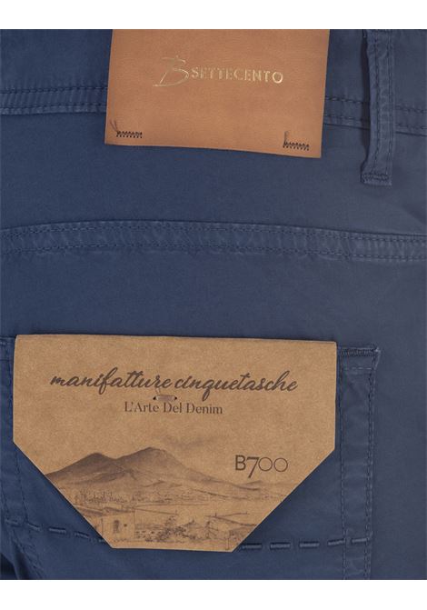 Blue Slim Fit 5 Pocket Trousers  BSETTECENTO | L702-5032PE51