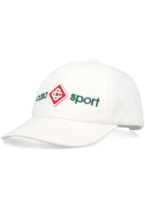 White Baseball Hat With Front Logo CASABLANCA | AS24-HAT-00210