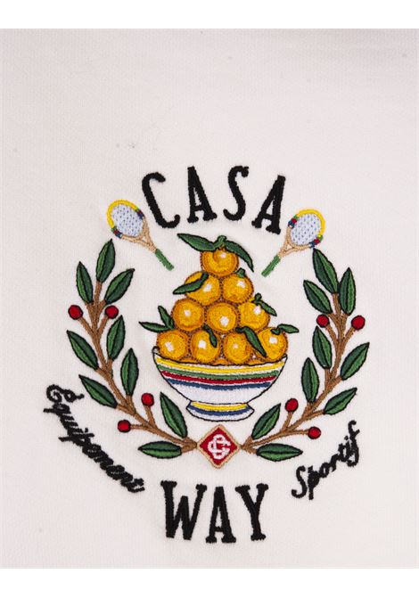 Casa Way Hoodie In White CASABLANCA | MPS24-JTP-09301