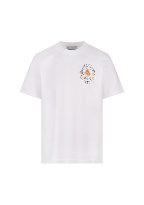 Casa Way T-Shirt In White CASABLANCA | T-Shirts | MPS24-JTS-00102