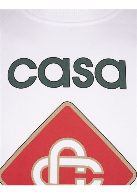 White Casa Sport Crew Neck Sweatshirt CASABLANCA | MS24-JTP-00104