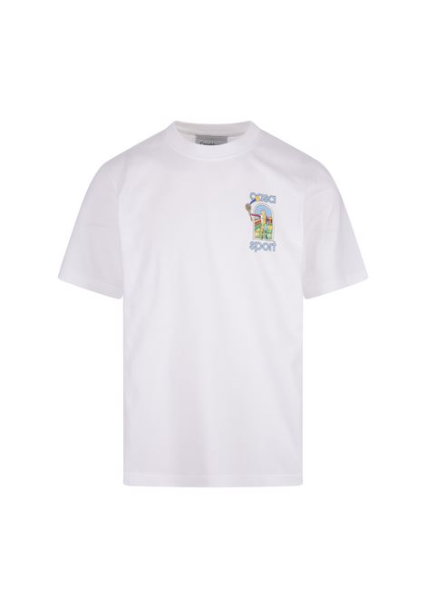 T-Shirt Le Jeu Colore In Bianco CASABLANCA | MS24-JTS-00101