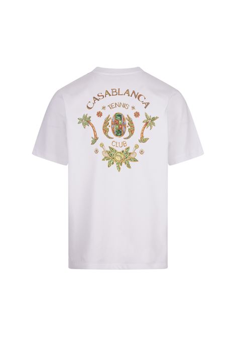 Joyaux D'Afrique Tennis Club T-Shirt In White CASABLANCA | MS24-JTS-00113