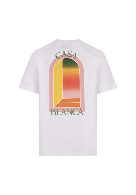 Gradient L'Arche T-Shirt In White CASABLANCA | MS24-JTS-00123