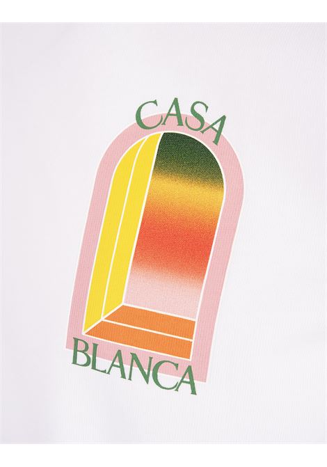 Gradient L'Arche T-Shirt Bianca CASABLANCA | MS24-JTS-00123
