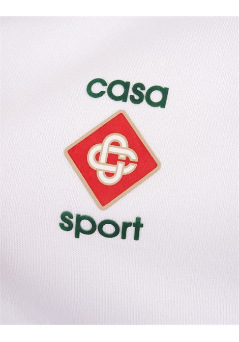 Casa Sport Logo 3D T-Shirt Bianca CASABLANCA | MS24-JTS-02701