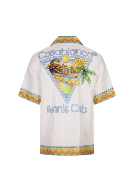Camicia In Seta Afro Cubism Tennis Club CASABLANCA | MS24-SH-00309