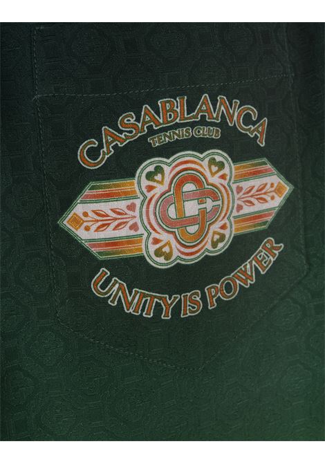 Unity Is Power Silk Shorts CASABLANCA | MS24-TR-01206