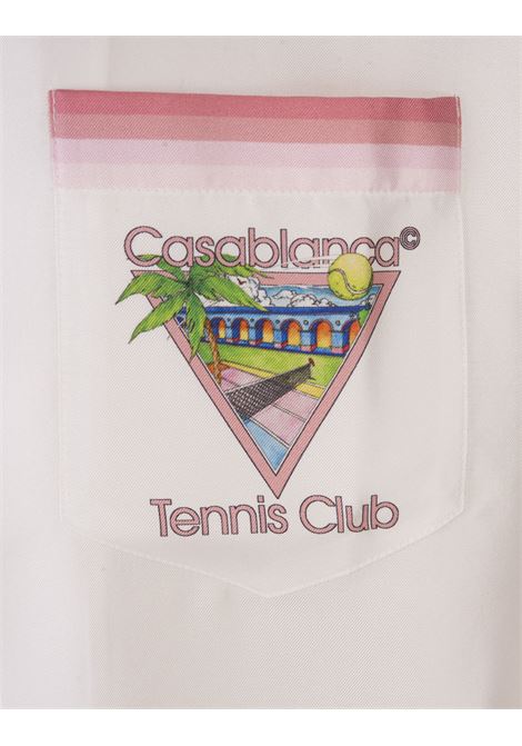 Camicia In Seta Tennis Club Icon CASABLANCA | U-MPS24-SH-00305