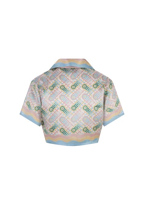 Ping Pong Cropped Silk Shirt CASABLANCA | WPS24-SH-08601