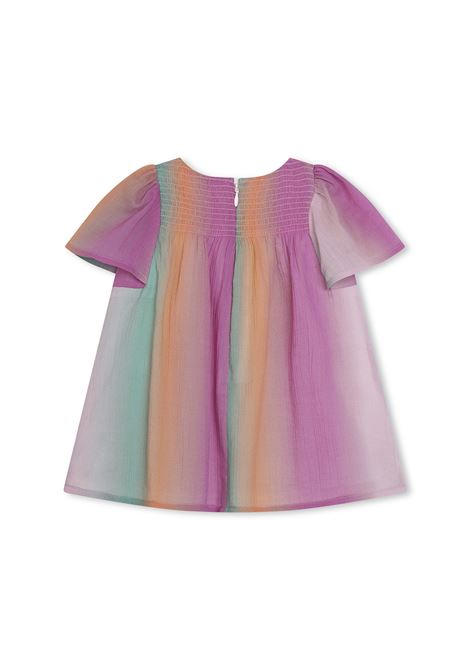 Multicolored Short Sleeve Dress Chloé Kids | C20011Z41