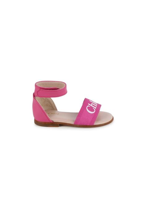 Fuchsia Sandals With Logo Chloé Kids | C2003649L