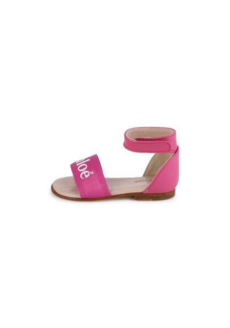 Fuchsia Sandals With Logo Chloé Kids | C2003649L