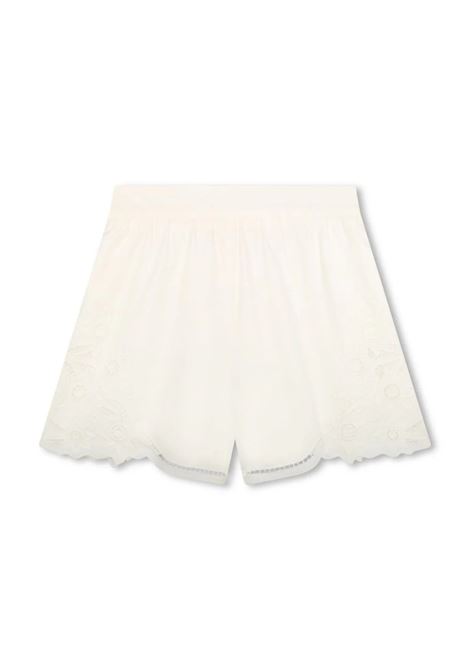 White Shorts With Embroidery Chloé Kids | C20089117