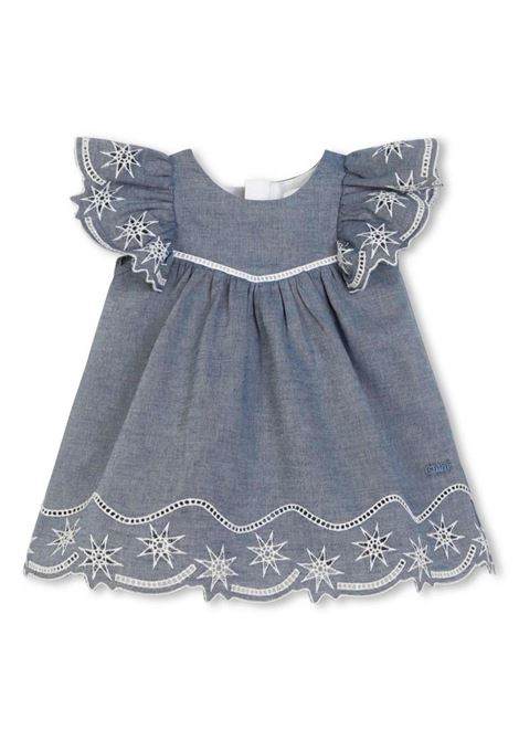Blue Denim Dress With Hat Chloé Kids | C20150Z10