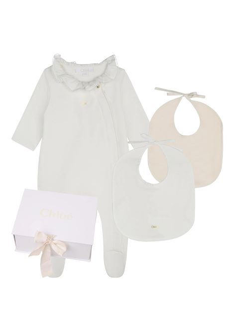 Gift Set With Playsuit and Bibs Chloé Kids | C20156117