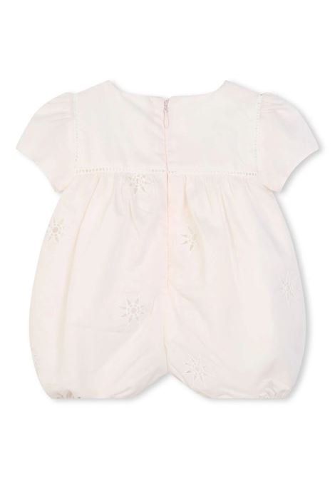 Light Pink Romper With Embroidery Chloé Kids | C20158440
