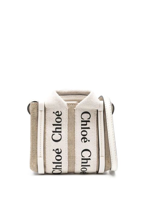 White Woody Nano Tote Bag CHLOÉ | C22AP235I26101