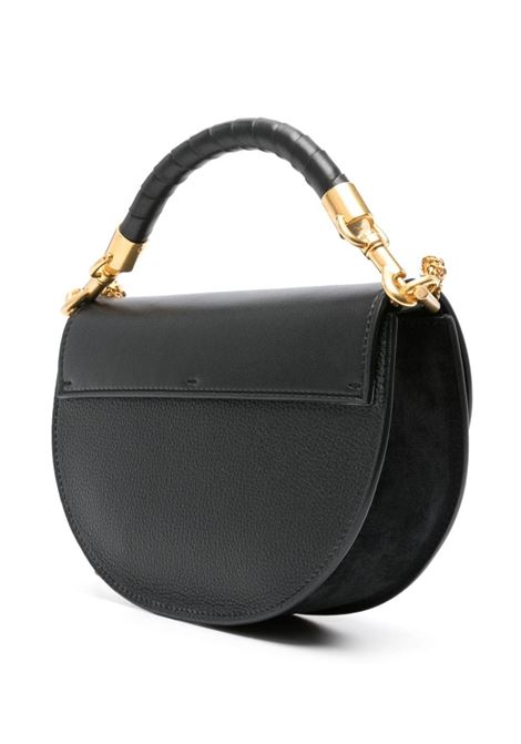 Black Marcie Bag with Flap and Chain CHLOÉ | C24SS604M52001
