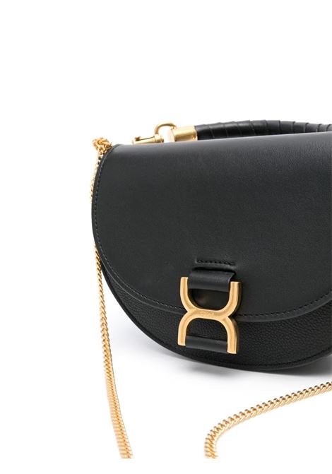 Black Marcie Bag with Flap and Chain CHLOÉ | C24SS604M52001