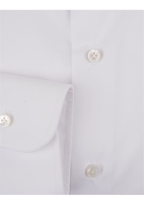 Slim Fit Shirt In White Cotton BARBA | I1U13P01PZ5812U0001