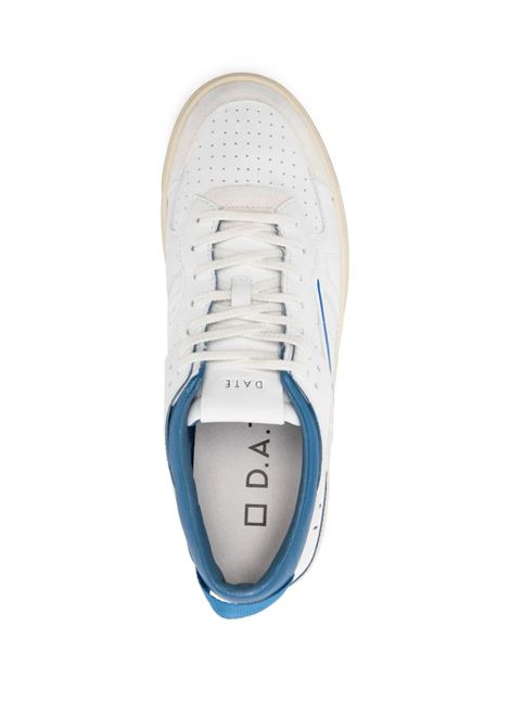 Sneakers TORNEO Bianche e Bluette D.A.T.E. | M401-TO-LEWE