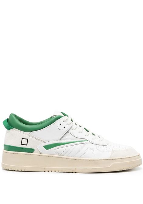 White And Green TORNEO Sneakers D.A.T.E. | M401-TO-LEWG