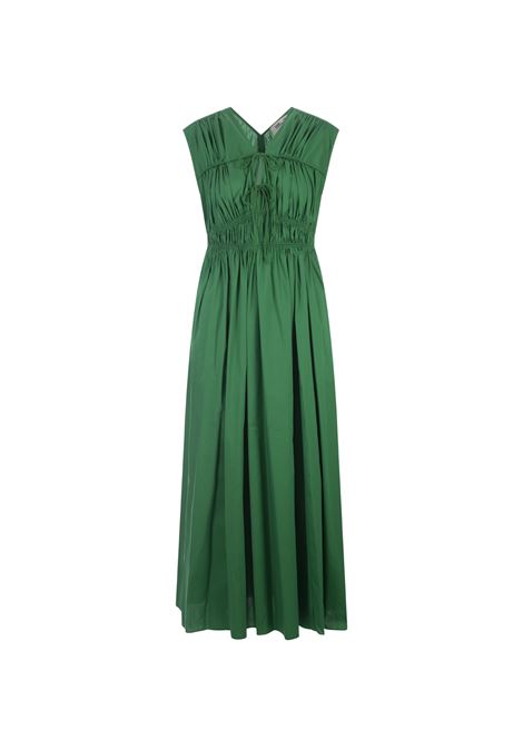 Gillian Dress in Signature Green DIANE VON FURSTENBERG | Dress And Jumpsuit | DVFDS1S035SGGRN