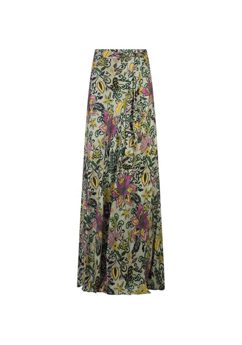 Krisa Reversible Skirt in Garden Paisley Mint Green and Pink DIANE VON FURSTENBERG | Skirts | DVFKL1S004GPMGP
