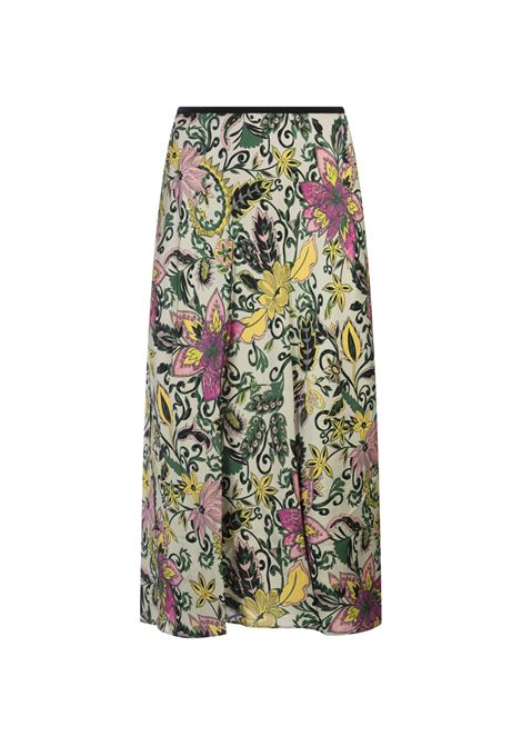 Dina Reversible Skirt in Garden Paisley Mint Green and Pink DIANE VON FURSTENBERG | Skirts | DVFKM1S007GPMGP