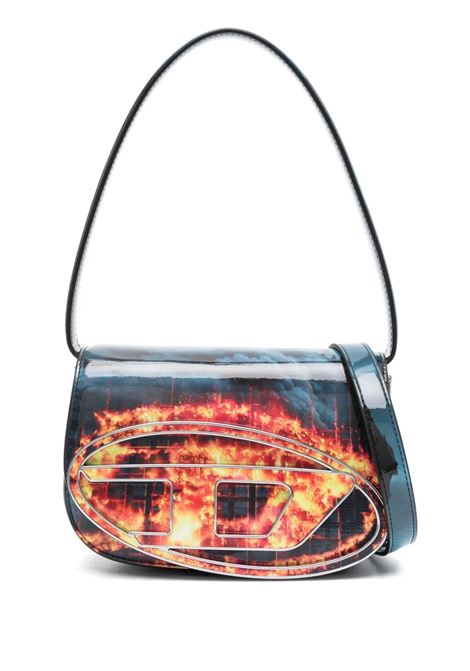 1DR Shoulder Bag With Fire Print DIESEL | X08396-P4060H5971