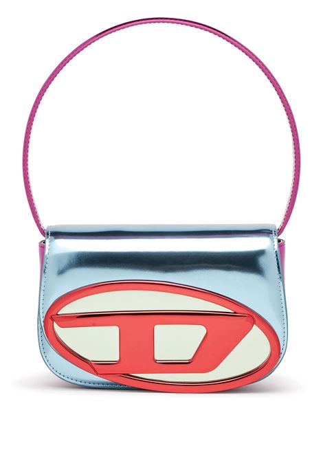 1DR Shoulder Bag In Blue and Red Mirrored Leather DIESEL | X08396-P6318HA181