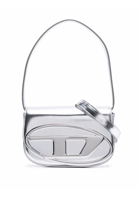 1DR Shoulder Bag In Silver Mirrored Leather DIESEL | X08396-PS202H0535
