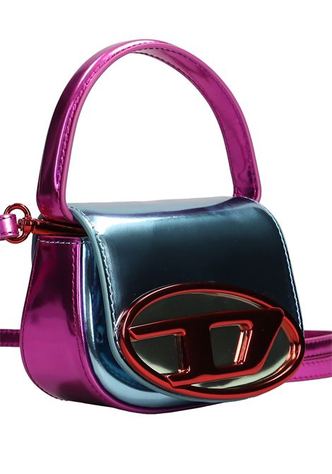 1DR XS Bag In Blue and Fuchsia Metallic Leather DIESEL | X08709-P6318HA181