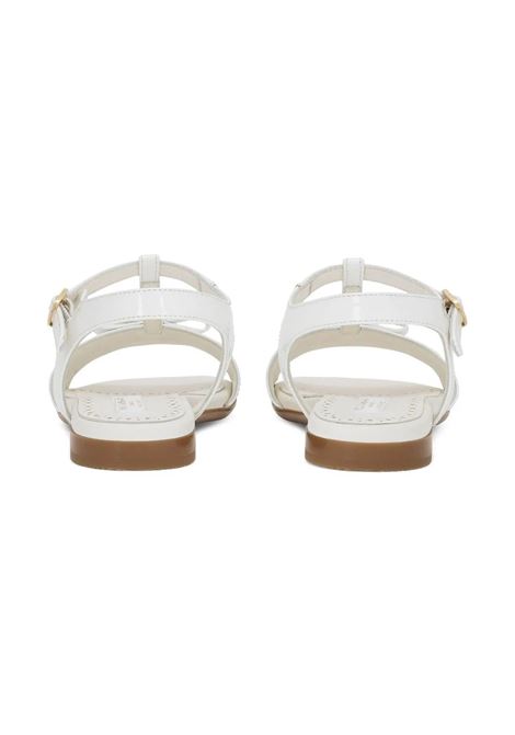 White Patent Leather Sandals With DG Logo DOLCE & GABBANA KIDS | D11155-A132887682