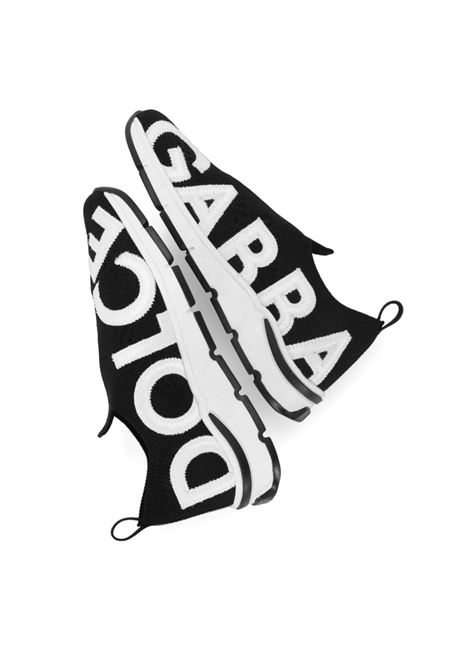 Sneakers Socks Nere Con Logo DOLCE & GABBANA KIDS | DA5188-AK3388B939