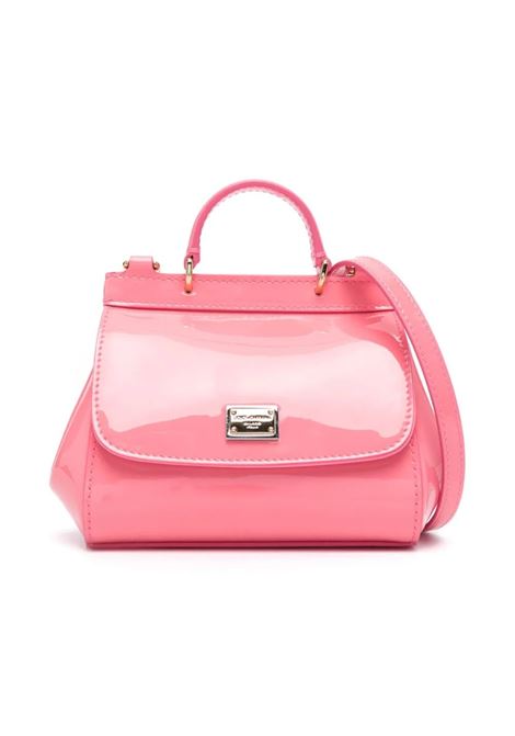 Mini Sicily Bag In Pink Patent Leather DOLCE & GABBANA KIDS | EB0003-A106780424